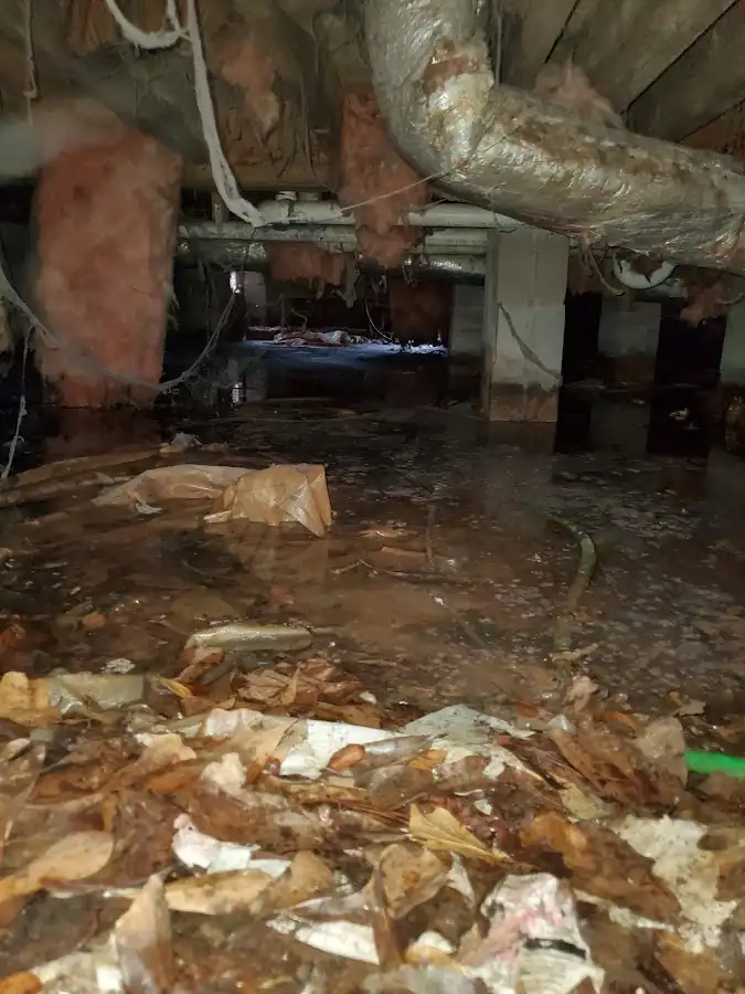 Crawl space flood assessment for Commercial Water Damage Restoration in Hailey